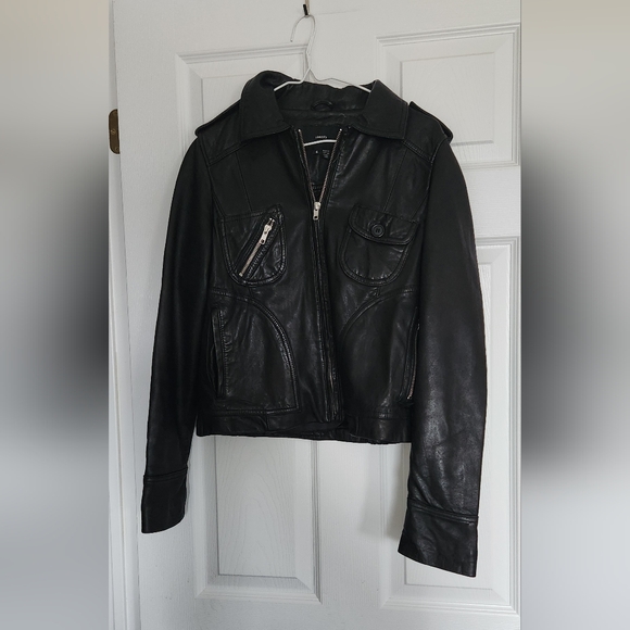 Identity leather jacket - Picture 1 of 5